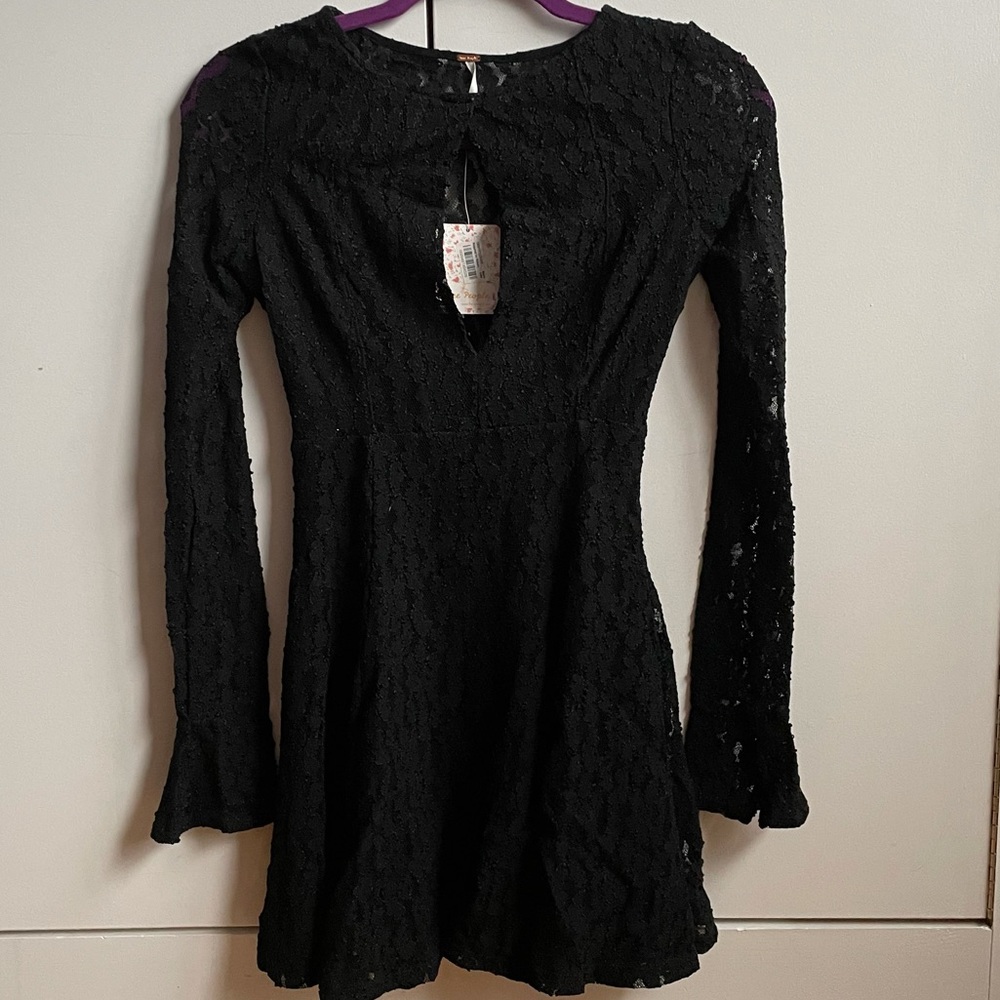NWT Free People keyhole low cut mini dress